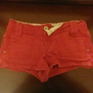Red shorts